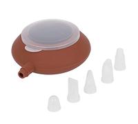 Macaron Form Pot | Food Grade Silicone Baking Decorating Tool | Reusable Pastry Cream Cake Nozzle for Macarons/Cakes/Desserts | Heat Tolerant & Simple to Maintain