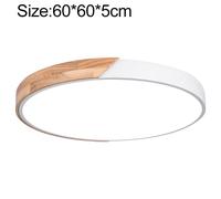 Macaron in legno LED Lampada da soffitto rotonda, Dimming Stepless, Dimensione: