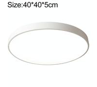 Macaron LED Lampada da soffitto rotonda, luce 3 colori, dimensioni: 40 cm (bianc