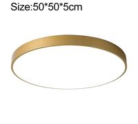 Macaron LED Lampada da soffitto rotonda, luce a 3 colori, dimensioni: 50 cm (oro