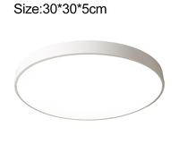 Macaron LED Lampada da soffitto rotonda, luce bianca, dimensioni: 30 cm (bianco)