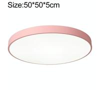 Macaron LED Lampada da soffitto rotonda, luce bianca, dimensioni: 50 cm (rosa)