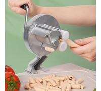 Macaron, Macchina portatile per spremere noodles con manovella, macchina per pasta manuale, facile da pulire, adatta per cucine, sale da pranzo ed esplorazione all'aria aperta, 27 x 1 x 11 cm