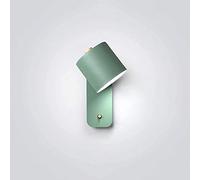 Macaron Mini Luce Da Comodino E27 Moderna Semplice Applique Da Parete Con Testa Della Lampada Ruotabile Per Camera Da Letto Ristorante Sala Studio Specchio Cosmetico,Verde