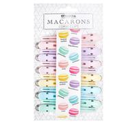 Macarons Fermagli compartimentali assortiti pastello pastello, 6 x 2 pezzi