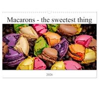 Macarons - the sweetest thing (Wall Calendar 2026 DIN A3 landscape), CALVENDO 12 Month Wall Calendar: Let the sweetest thing follow you all year long!