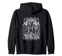 Macbeth e Lady Macbeth ambizione disegnano pugnali Felpa con Cappuccio