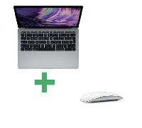 Macbook Pro Core i5 (2017) 13,3', 2,4 Ghz 256 Go 8 Go Intel Iris Plus Graphics 640, Grigio Acciaio - QWERTY + Magic Mouse 2 Bianco- Ricondizionato - Buono stato