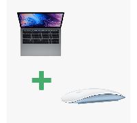 Macbook Pro Core i5 (2018) 13,3', 2,3 Ghz 256 Go 8 Go Intel Iris Graphics 655, Grigio Acciaio - QWERTY + Magic Mouse 2 Blu- Ricondizionato - Buono stato