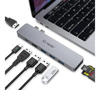 MacBook Usb C Hub Multiport Adapter, 8 in 2 MacBook Docking Station with Dual HDMI, 92W Power Delivery, 3 USB 3.0 Ports, SD and TF Card Reader for MacBook Pro 2016-2021, MacBook Air 2018 or later