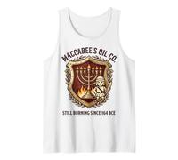 Maccabee's Oil Co. è Ancora in Fiamme dal 164 a.C. Stemma di Menorah Canotta