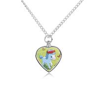 maccbn Bella collana con urna per ceneri, impermeabile, con kit di riempimento, catena regolabile da 70 cm, gioiello per la cremazione, regalo di simpatia per gli amanti degli animali domestici