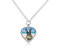 maccbn Collana con ciondolo commemorativo a forma di bulldog francese, impermeabile, con kit di riempimento, catena regolabile da 70,1 cm, gioiello per la cremazione, regalo di simpatia per gli amanti