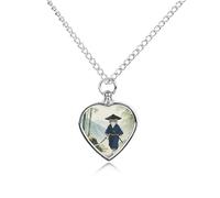 maccbn Collana con urna per ceneri a forma di gatto samurai giapponese, impermeabile, con kit di riempimento, catena regolabile da 70,1 cm, gioiello per la cremazione, regalo di simpatia per gli