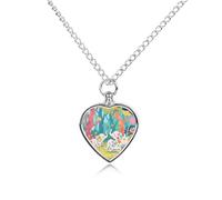 maccbn Collana con urna per ceneri di elefante, foresta per animali domestici, impermeabile, con kit di riempimento, catena regolabile da 70,1 cm, gioiello per la cremazione, regalo per cani e gatti