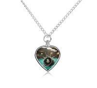 maccbn Collana nera con 8 urna da biliardo per ceneri impermeabile con ciondolo commemorativo a forma di cuore con kit di riempimento, catena regolabile da 70,1 cm, gioiello per la cremazione per cane
