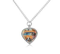 maccbn Collana per cani con urna per cani e gatti, impermeabile, con kit di riempimento, catena regolabile da 70,1 cm, gioiello per la cremazione, regalo di simpatia per gli amanti degli animali