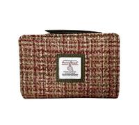 Maccessori Harris Tweed Scottish Zip Purse - Lana intrecciata a mano, design tartan, compatto e resistente acero 14 x 9 x 3 cm, pronto regalo