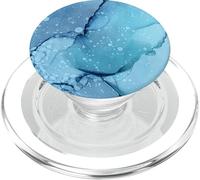 Macchia d'inchiostro astratta acquerello blu acqua oceano PopSockets PopGrip per MagSafe