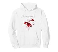 Macchia Rossa con marmellata Umorismo Shock Mamma Felpa con Cappuccio