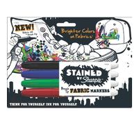 Macchiato da tessuto Sharpie marcatori 4/Pkg-
