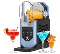 Macchiatto Macchina per gelato 5 in 1 con display LED, 6 programmi e funzionamento con un pulsante per granite, cocktail, frappè, contenitore da 2 l, Turbo Freeze, non richiede ghiaccio, per casa e
