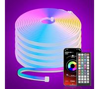 Macchiatto Neon LED Striscia 10M DIY Striscia LED Camera con App/Telecomando, Sync Musica, Impermeabile per Interni, Esterni, Decorazione Camera da Letto Gaming