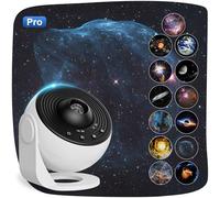 Macchiatto Planetarium - Proiettore cielo stella, proiettore galassia con 12 dischi di pellicola, luce notturna proiettore regolabile a 360°, per camera da letto, soffitto, bambini adulti
