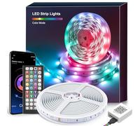 Macchiatto Striscia LED Luci Camera da Letto 15M, Bluetooth APP Controllato RGB Strisce LED, Strip LED Fancy Led Musica Sincronizza per Decorare Bar, Festa, Cucina Casa, Gaming Room