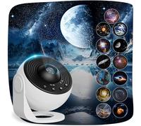 Macchiatto Upgrade Proiettore Stelle Soffitto Planetarium Projector PRO, Galaxy Projector Lamp with 13 Planet Discs, Timer, Luce Notturna Proiettore Stellato per Bambini Adulti Bianco