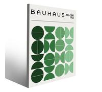 Macchie di colore verde Bauhaus stampa su tela