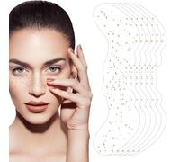 Macchie di glitter per il viso, glitter per il viso per le donne - 6 patch screziate con glitter | Trucco scintillante impermeabile e scintillante, patch cosmetiche temporanee a