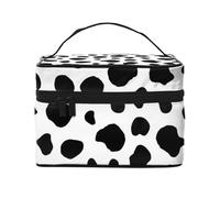 Macchie di mucca, Borsa per il trucco Borsa per cosmetici Borsa da viaggio portatile da viaggio Astuccio per matite