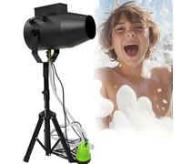 Macchina A Getto Di Schiuma, Cannone A Schiuma Ad Effetto Scenico Da 1000 W, Macchina Per La Produzione Di Bolle Per Feste Estive In Piscina Distanza 6-10 M/Area 80㎡(Black)