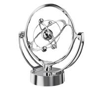 Macchina a Moto Perpetuo Elettronico - Affascinante Giocattolo Educativo di Fisica | Culla Newton Bilanciere Magnetico Rotante | Apprendimento Scientifico Bambini & Decorazioni Scrivania (Gold/Silver)