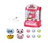 Macchina a Pinza Mini Distributore di Giocattoli Elettronici Arcade con Funzione Musicale per Bambini E Adulti Adatto per, Rosa 4 Bambole
