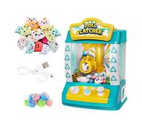Macchina a Pinza Mini Distributore di Giocattoli Elettronici Arcade con Funzione Musicale per Bambini E Adulti Adatto per, Verde 20 Bambole