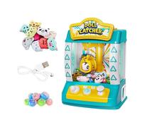 Macchina a Pinza Mini Distributore di Giocattoli Elettronici Arcade con Funzione Musicale per Bambini E Adulti Adatto per, 10 Bambole Verdi