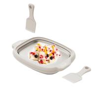 Macchina a rullo riutilizzabile, con 2 raschietti, semplice per creme, sorbetti fatti in casa, dessert, bambini, principianti, in famiglia, cucina domestica e