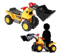 Macchina a Spinta 4 Ruote per Bambino Gioco Auto Cavalcabile Bimbo Pala Ruspa