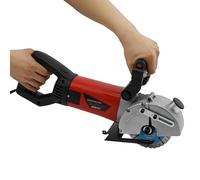 Macchina a taglio da 2800 W con taglio laser diamante da parete 0 - 36 mm, impugnatura girevole a 360°, per calcestruzzo, mattoni, granito con 5 lame, pratica