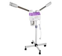 Macchina a vapore facciale, vaporizzatore a doppio tubo, spray caldo e freddo, sauna facciale, vaporizzatore, 800 W, studio cosmetico, gestione della pelle, capacità 680 ml