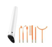Macchina ad alta frequenza 6 in 1 con elettrodi a luce viola/arancione, pettine for la ricrescita dei capelli, rimozione delle rughe