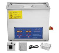Macchina Ad Ultrasuoni Da 6 Litri Con Dispositivo Di Pulizia A Ultrasuoni In Acciaio Inossidabile Riscaldante For Occhiali, Gioielli, Dentiere, Monete Per articoli delicati