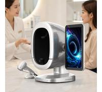 Macchina Analizzatore Pelle AI e Scanner Facciale Professionale per Spa | Rilevatore Pelle e Cuoio Capelluto 2 in 1 con Touchscreen HD 15,6", Imaging a 8 Spettri e Report Intelligenti