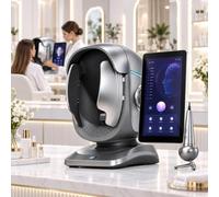 Macchina Analizzatore Professionale AI per la Pelle e Cuoio Capelluto | Dispositivo Scanner Facciale 3D 36MP con Immagini a 8 Spettri per Valutazione Acne e Pigmentazione in Spa