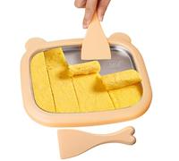 Macchina Arrotolato,In Acciaio Manuale a Congelamento Rapido | Vassoio Conre per Istantaneo - per Yogurt Sorbetto Fatti in Casa Cucina Piano di Lavoro Ristorante Uso Commerciale
