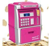 Macchina ATM per - scatola di denaro elettrica in Plastica Durevole, Mini Giocattolo bancario | Compatto Automatic Coin Riconoscere con Bill Slot Slot, Educational Cash Savings Bank for Boys Girls Gi