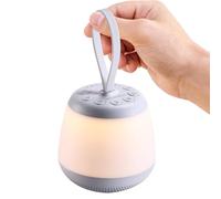 Macchina audio da viaggio con luce notturna, macchina portatile per il rumore bianco con 21 suoni lenitivi, timer e funzione di memoria, macchina per dormire ricaricabile per meditazione domestica e