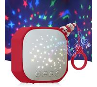 Macchina audio portatile per bambini con proiettore a stella, macchina per il suono del rumore bianco per un sonno profondo e riposante, macchina per il rumore del bambino con gancio per camera dei